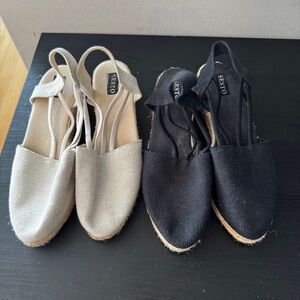 Bundle of 2 pairs of Sesto Meucci espadrille wedges